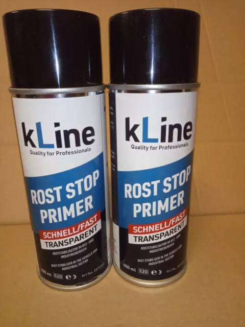 2x K-Line ❗Transparent❗Rost Stop Primer , a 400ml, Rostschutzprimer, Sprühdose