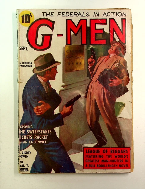 G-Men Detective Pulp Sep 1937 Vol. 8 #3 GD/VG 3.0