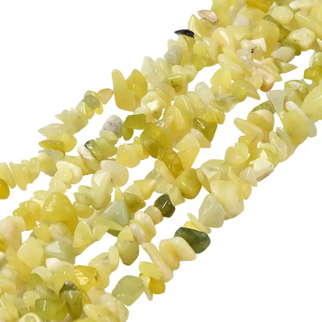 ❤240+ Yellow Natural LEMON JADE Beads Chip 5-8mm Semi Precious Gemstone Healing❤