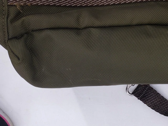 TUMI Backpack ALPHA BRAVO 23800IH Olive Green & Brown Leather 3