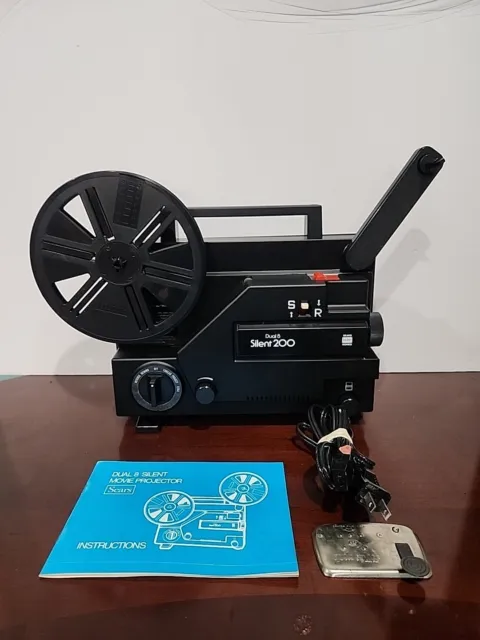 Sears 549.921500 Vintage Dual 8 Silent 200 Projector Complete W All Original Pkg