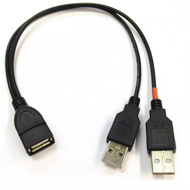 USB 2,0 y-Leitung Typ USB Dual USB 2 Port Ladeladegeräterweiterungskabel -PH