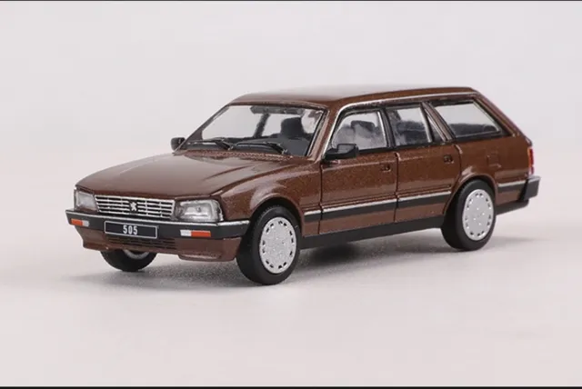 DCT 1/64 Scale Peugeot 505 SW 1986 Brown Diecast Car Model Toy NIB