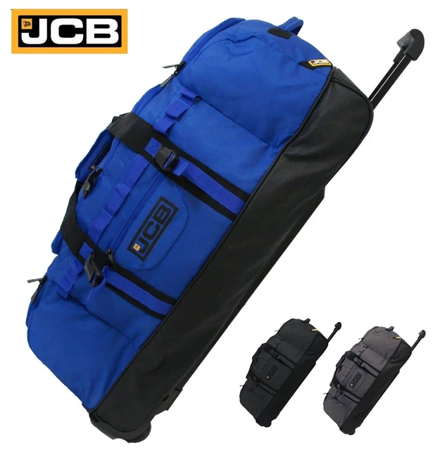 EXTRA LARGE JCB Wheeled Holdall Duffle Bag Travel Suitcase Luggage