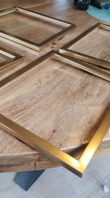 ottone dorato Ottone Oro 2.2MM Protezione d'angolo 50Pcs Copertura decorativa con bordo in metallo per album di album per libri Menu 2,2 mm 