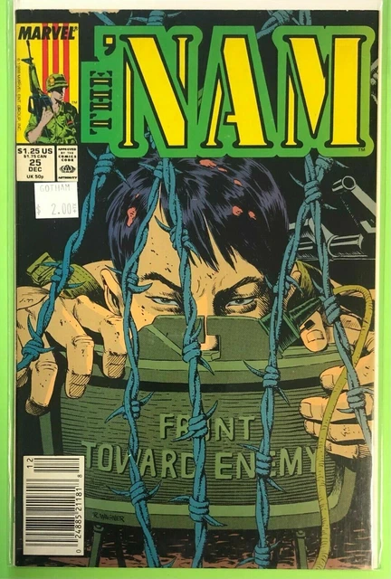 'Nam 25 (1986 Marvel) VF+NM- newsstand barcode