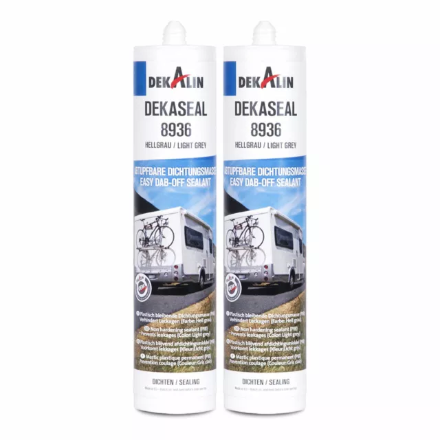 2x Dekalin Dekaseal Dichtstoff 8936 310 ml dauerelastisch für Wohnwagen