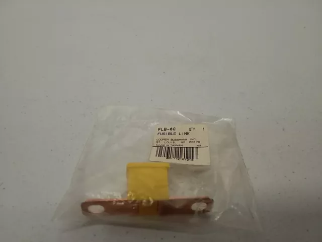 FLB-60 Cooper Bussmann 60 Amp 32 Volt FLB-60 Fusible Link Yellow