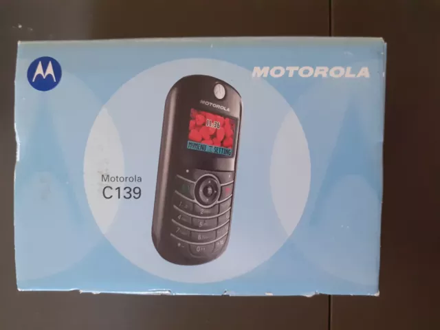 Motorola C139 - téléphone vintage en parfait état - dans sa boite