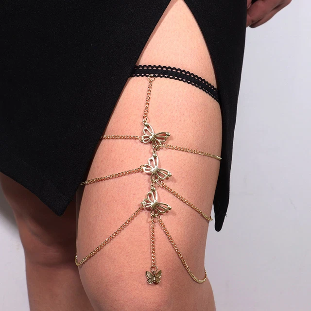 Leg Ring Elastic Rope Decoration Long Lasting Long Thigh Chain Female