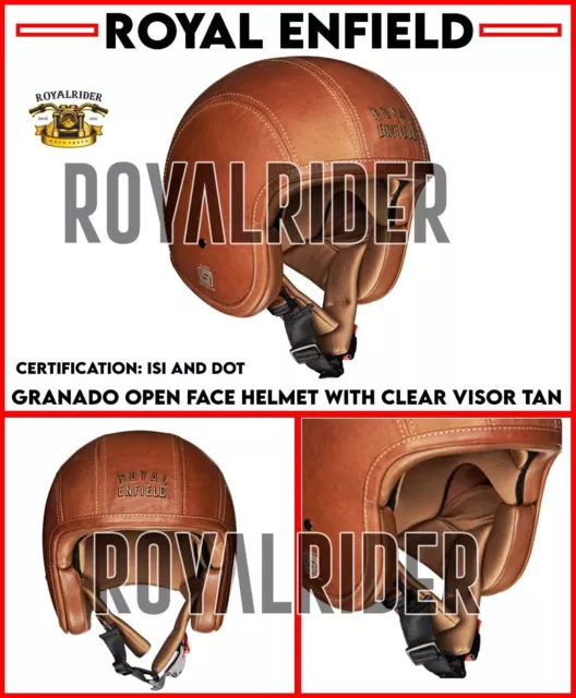 Se adapta al casco abierto de piel Royal Enfield GRANADO.