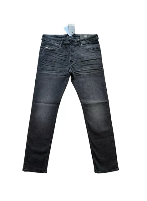 Jeans Diesel BUSTER 0699J Regular Slim-Tapered Stretch - Taille W26 L32 - Gris - Neuf Avec étiquettes