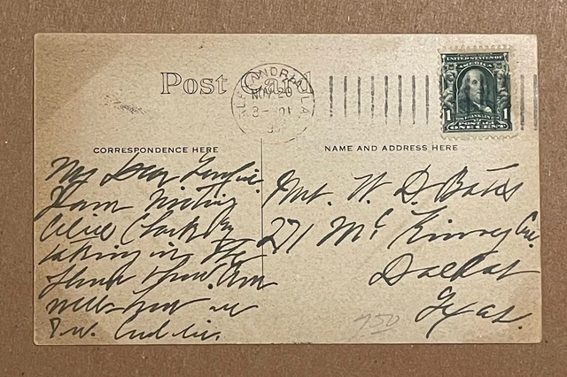 Vintage Postcard  Louisiana The Flood At Alexandria, La. 2