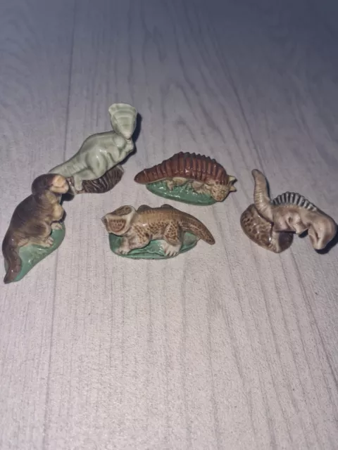 Wade Whimsies Dinosaurs Set 1 Full set of 5 from 1993