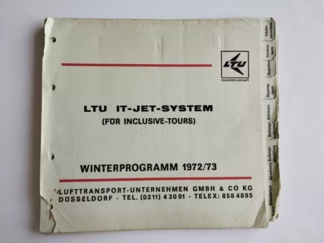 Flugplan LTU 1972-73 Timetable