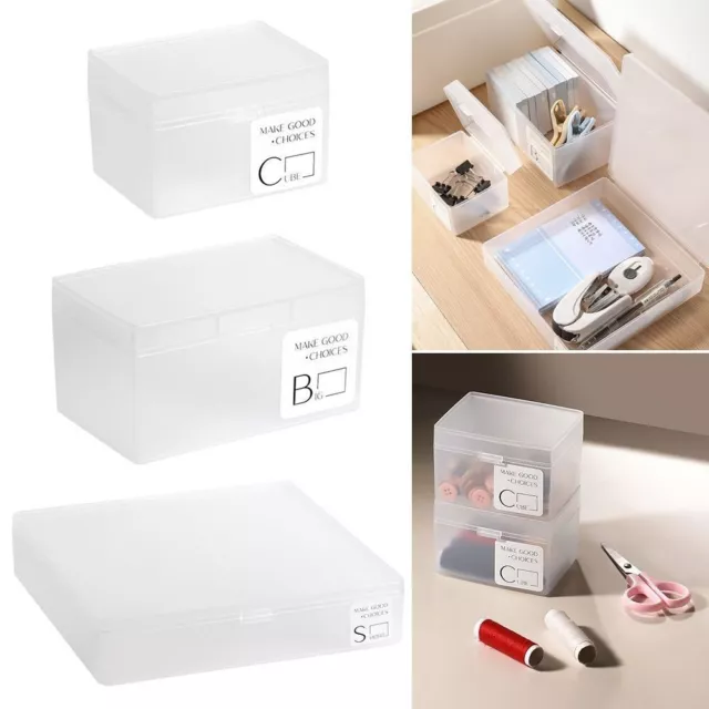 1Pcs Postcard Jewellery Photos Storage Box Stationery Storage Container