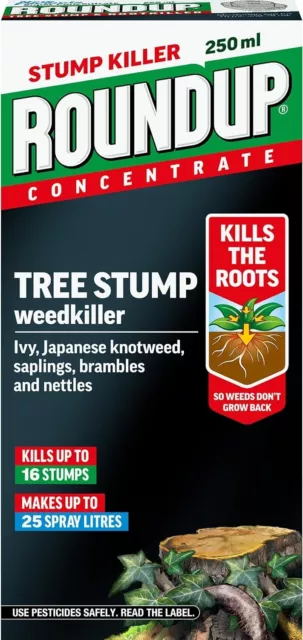 Roundup Tree Stump Root Killer 250ml Liquid Super Concentrate Weedkiller Nettles