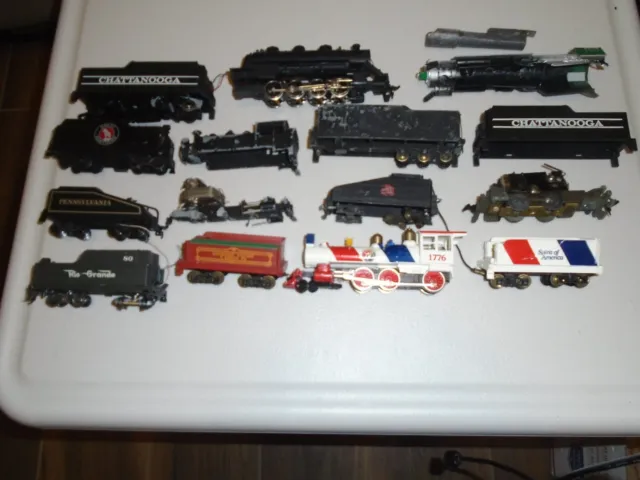 Lot Of Ho Scale Steam Locomotives And Tenders For Parts & Restoration