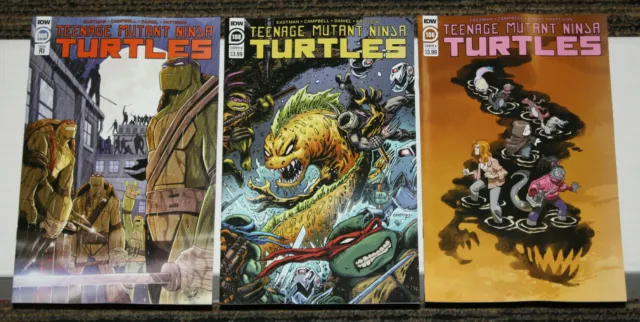 IDW Teenage Mutant Ninja Turtles #108 THREE COVER SET - A, B & RI 1:10 Variant