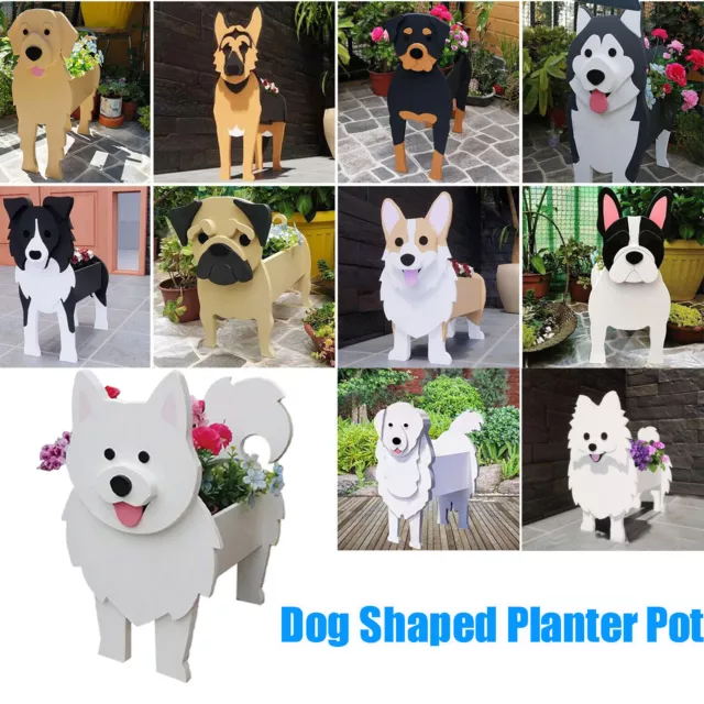 Cute Dog Planter Plant Pot Animal Shaped Cartoon Flower Pot Garden Home Decor