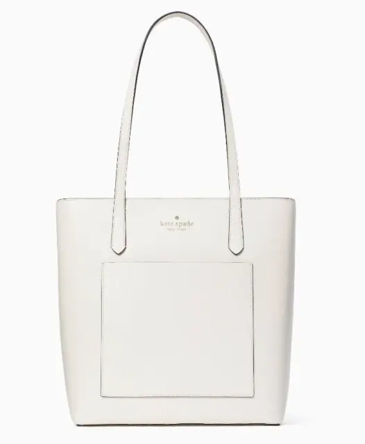 New Kate Spade Daily Saffiano PVC Tote Parchment