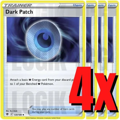4x Dark Patch 139/189 x4 - Astral Radiance - Pokemon TCG - Playset - NM