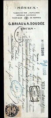 BRIAU" en 1957 TOURS 37 METAUX en gros SANITAIRE CHAUFFAGE "Ets 