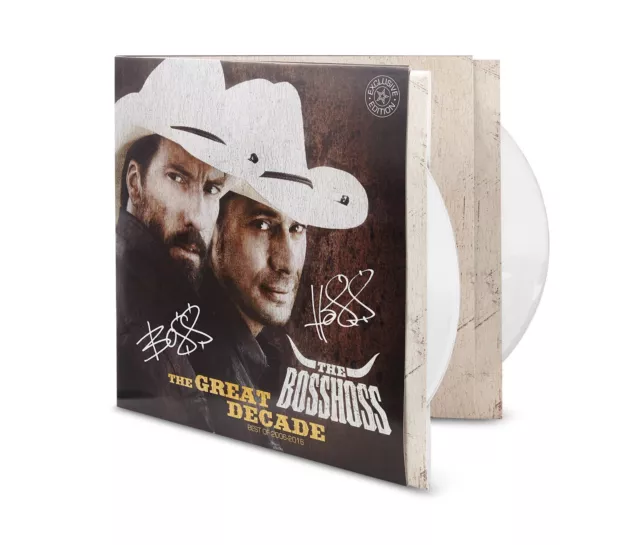 BossHoss - The great Decade - Best of 2006 - 2016 Limited white 2 Vinyl signiert