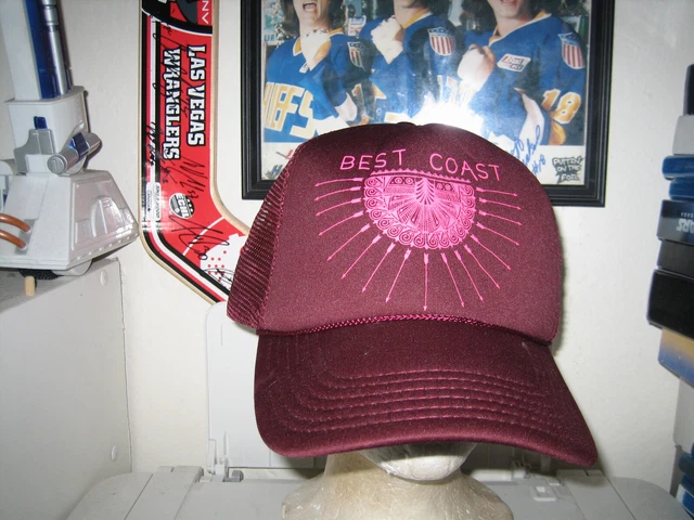 Best Coast Oneill Mesh Trucker Hat Cap Adult One Size Mesh Burgandy Snapback