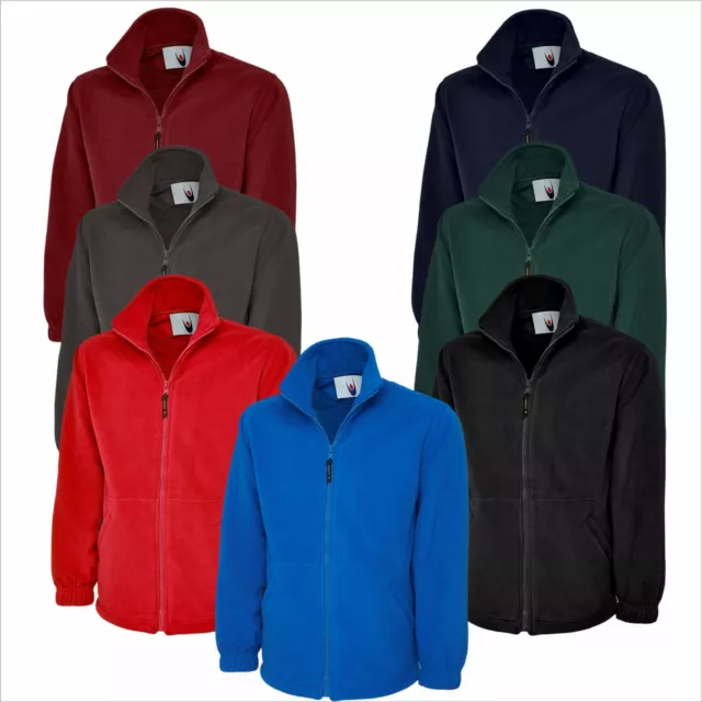 Uneek UC604 Mens Adult Classic Full Zip Micro Fleece Coat Jacket Size XS-6XL 3