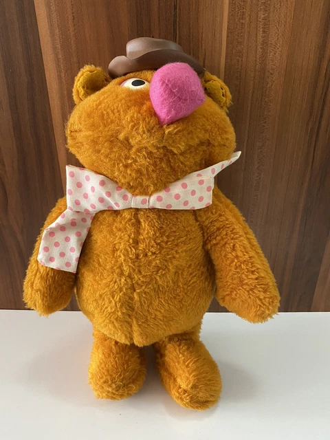 Vintage 1970s  Fisher Price Fozzie Bear 14" Plush Muppets Jim Henson