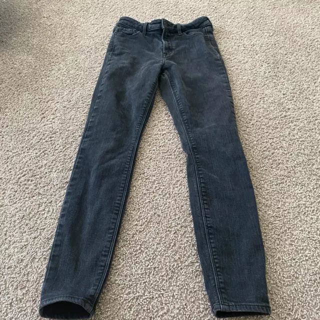 OLD NAVY WOMENS Black High Rise Rockstar Super Skinny Jeans Size 4 £8.58 -  PicClick UK