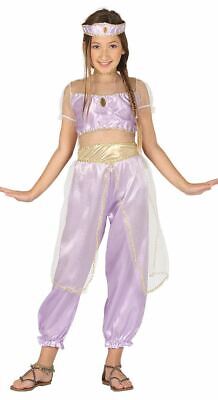 Girls Desert Arabian Princess Costume Middle East Childs Kids Fancy Dress Outfit