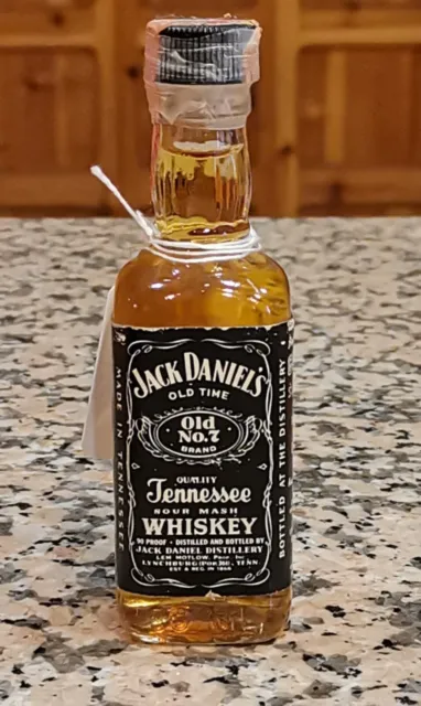 1984 JACK DANIEL'S BLACK LABEL MINIATURE MIGNON WHISKEY TENNESSEE WHISKY OLD 5cl