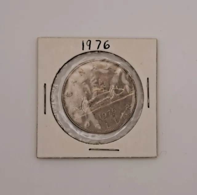 1976 Royal Canadian Mint $1 Voyageur Dollar Coin