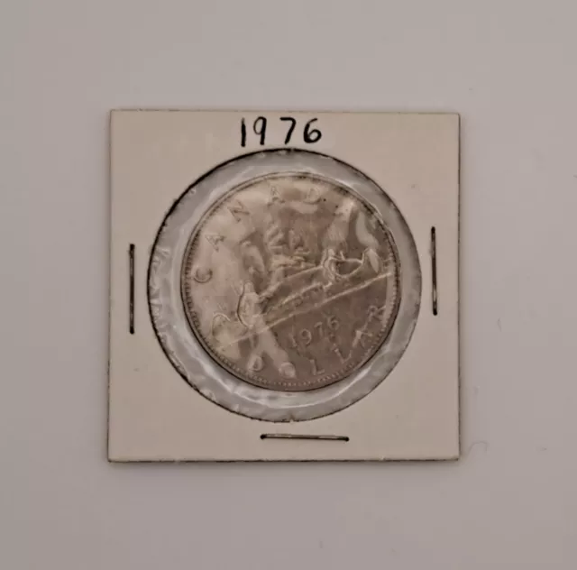 1976 Royal Canadian Mint $1 Voyageur Dollar Coin
