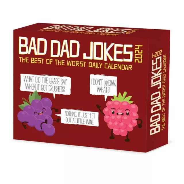 Willow Creek Bad Dad Jokes 2024 6.2" x 5.4" Box Calendar w