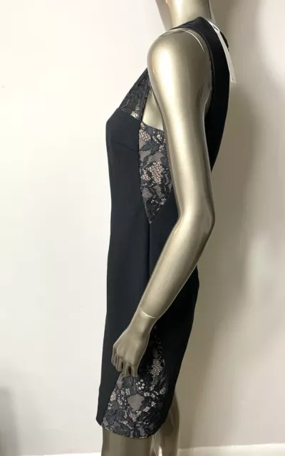 Trina Turk Women's Black Dress Sleeveless Lace Cut Outs Sz 4 NWT