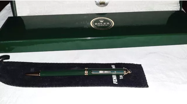 PENNE A BIRO Collezione PENNA A BIRO ROLEX ELEGANT VERDE E ORO EUR 250 00 PicClick IT