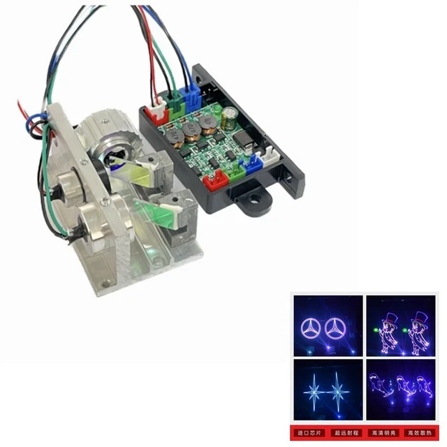 COMBINED WHITE RGB 200/500mw Laser Module Animation Stage Lighting Full ...