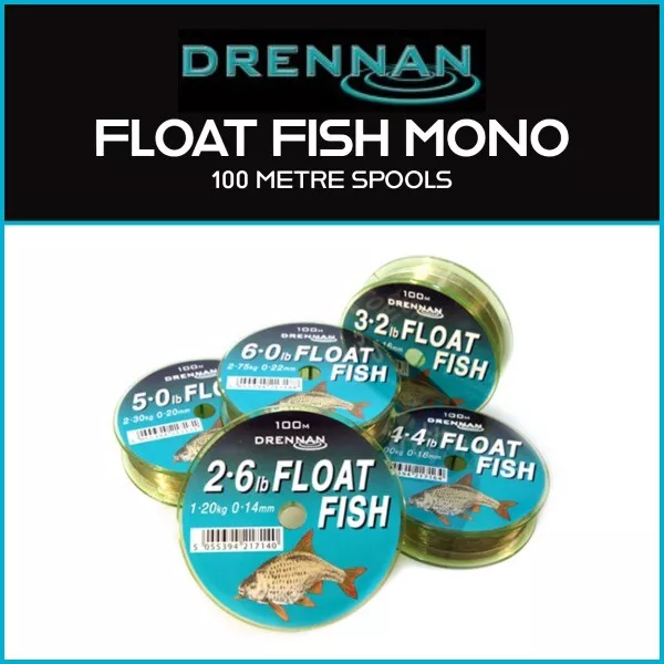 DRENNAN FLOAT FISH MONO | NEW - SPECIALIST FISHING LINE - 100m SPOOLS