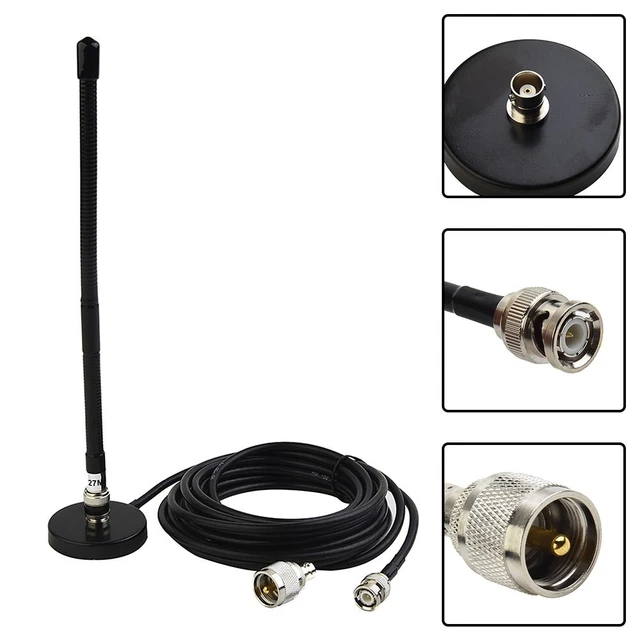 Antenna 433 MHz Con Base Magnetica - 5DBI, Connettore SMA Maschio, Cavo 3 Metri | 2 Pezzi - Foto 4