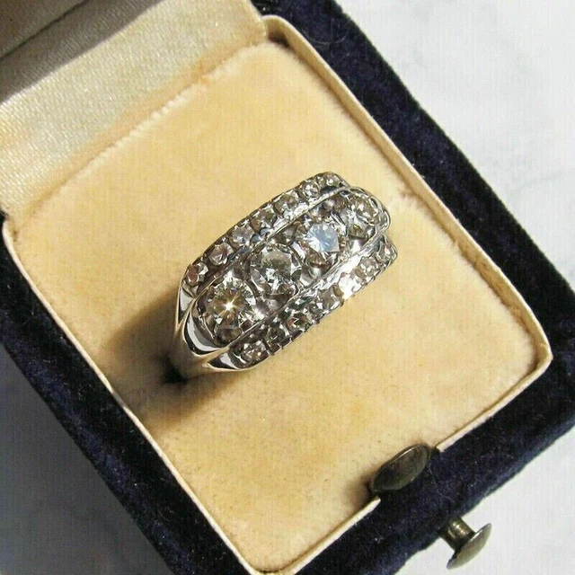 2.00 Ct Round Cut Lab Created Diamond Women's Wedding Ring 14k White Gold Plated