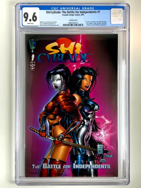 Shi Cyblade The Battle for Independents 1B Tucci Variant CGC 9.6 1995 NM