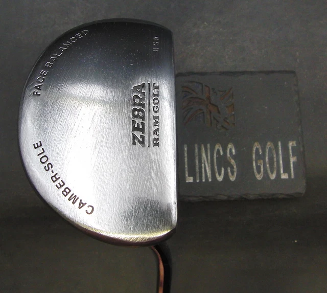 Zebra Ram Putter Steel Shaft 87cm Length Golf Pride Grip Zebra Ram Putter Steel Shaft 87cm Length Golf Pride Grip
