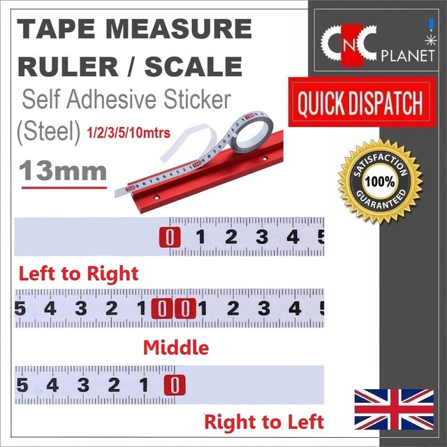 TAPE MEASURING SELF Adhesive Metric Ruler Scale Sticker Miter Track ...