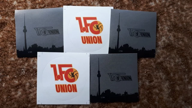 5 x Aufkleber 1.FC Union Berlin,NEU