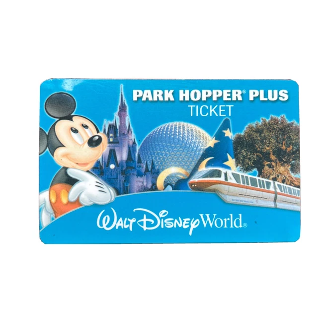 VINTAGE USED WALT Disney World Park Hopper Plus Ticket 2003 9.90