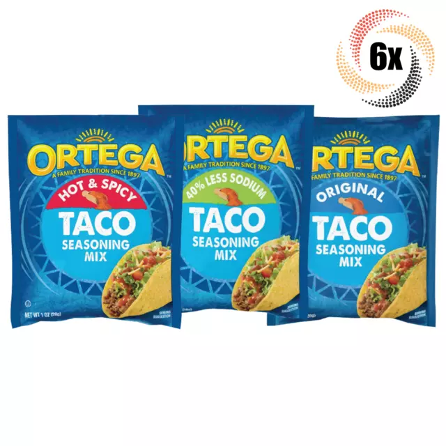 Ortega Seasoning Mix, 40% Less Sodium Taco, 6.5 Ounce