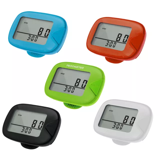 LCD Digital Step Pedometer Walking Calorie Counter New Distance Belt Clip